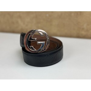 GUCCI 411924 SIGNATURE LEATHER BELT